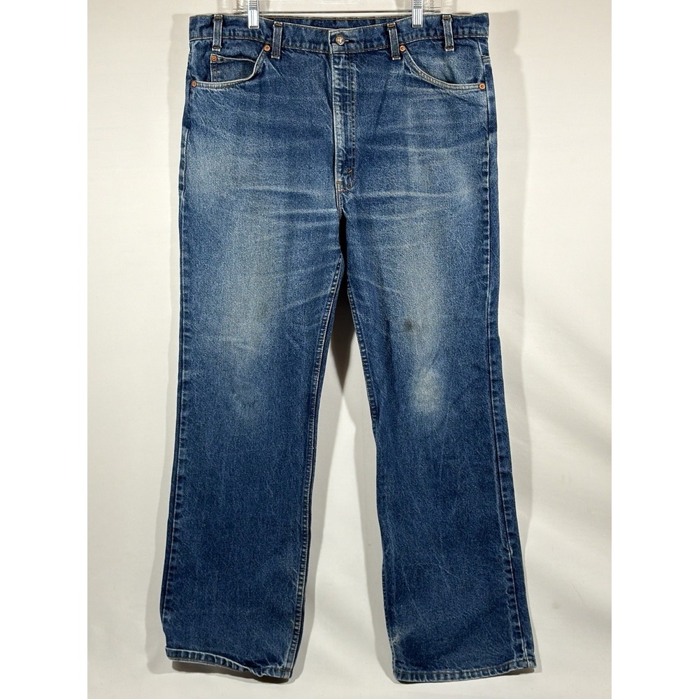 Levis 550 Jeans Mens 42x32 Medium Wash Relaxed Vintage Workwear Denim Style